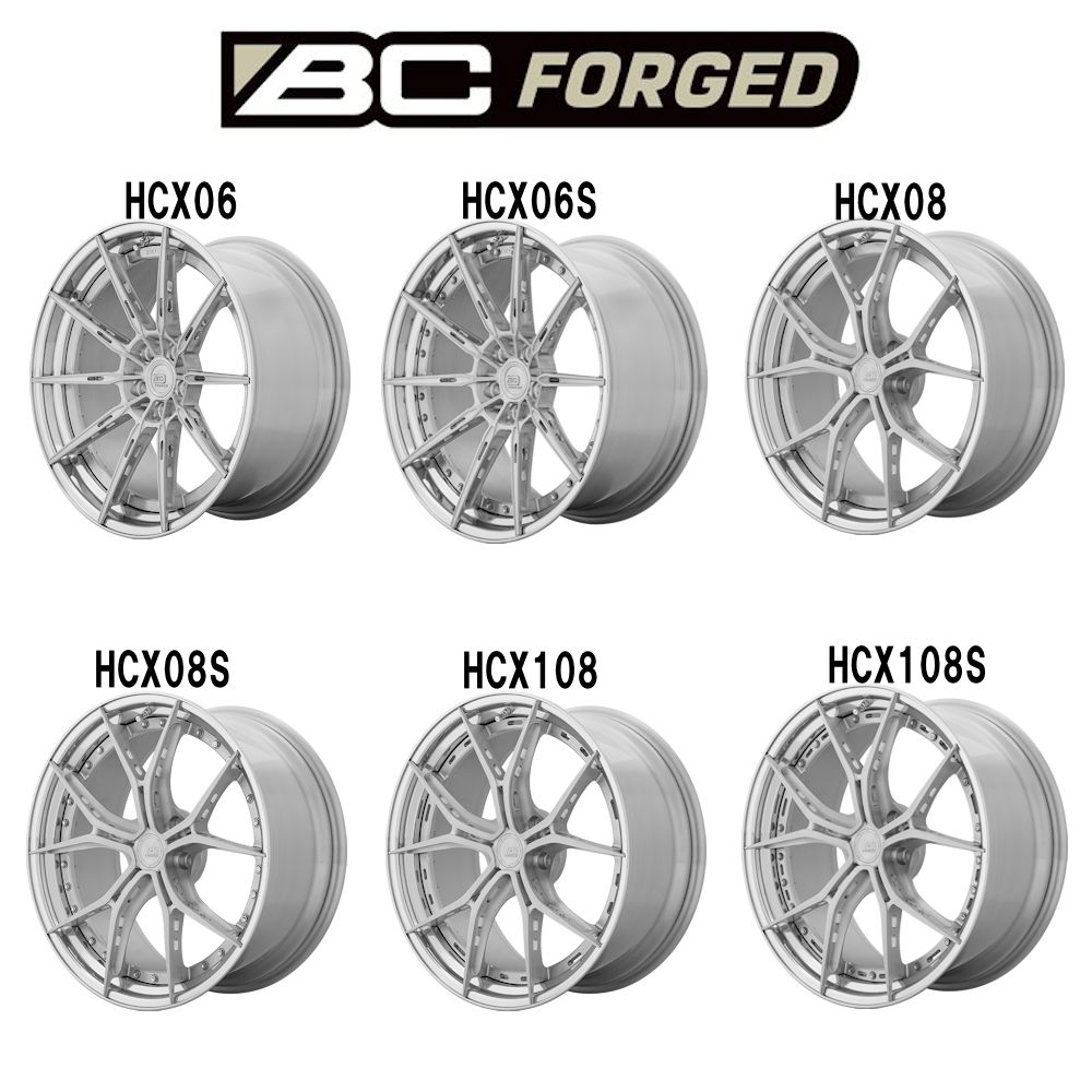 BC Forged 鍛造 ホイール 20inch 20インチ HCXシリーズ オーダーメイド 8.5J〜14J BCフォージド 35色より選択可 1本 : bc forged hcx series 20inch : ボーラーズ自動車パーツ販売3号店