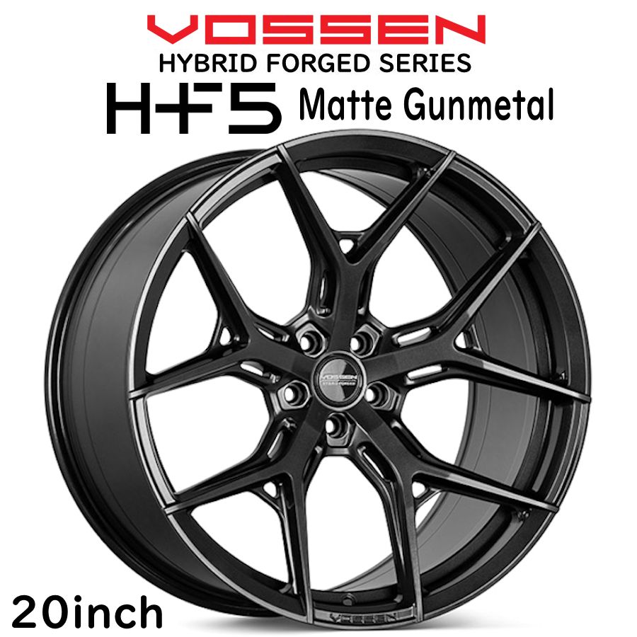 VOSSEN HF5 20インチ ホイール BMW F82 F83 G82 M4 20inch 9.5J 11.0J 1台分 ブラック マット ...