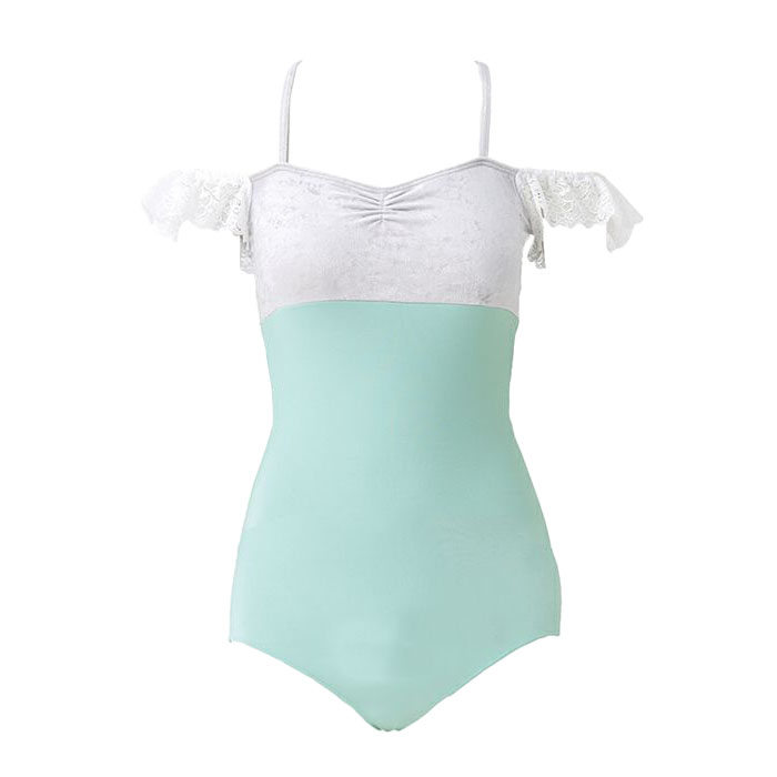 バレエ レオタード 大人 子供 レディース 日本製 黒 レース ベロア