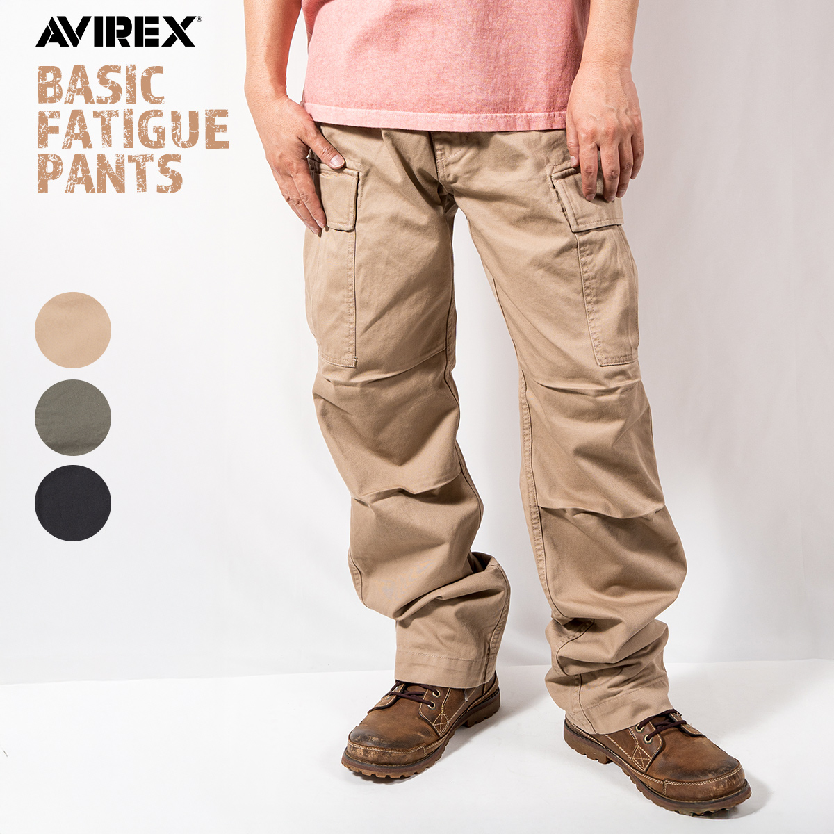 【未使用品】BackChannel × AVIREX FATIGUE PANTS AVIREX（アヴィレックス） 【ポイント10倍】AVIREX アビレックス