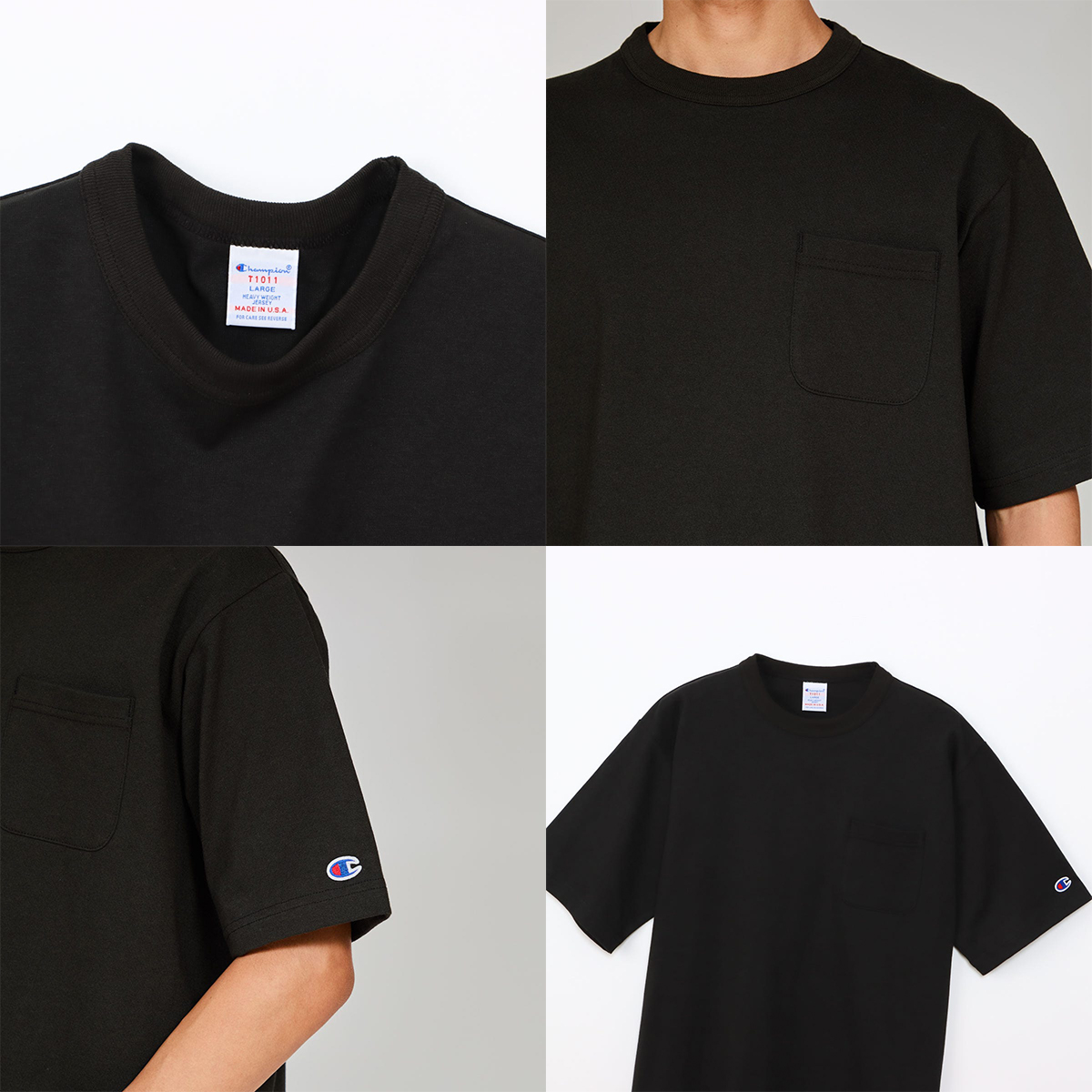 champion ( チャンピオン ) T1011 半袖 USA 4枚 Champion チャンピオン ポケットTシャツ 半袖 T1011 25SS 春夏