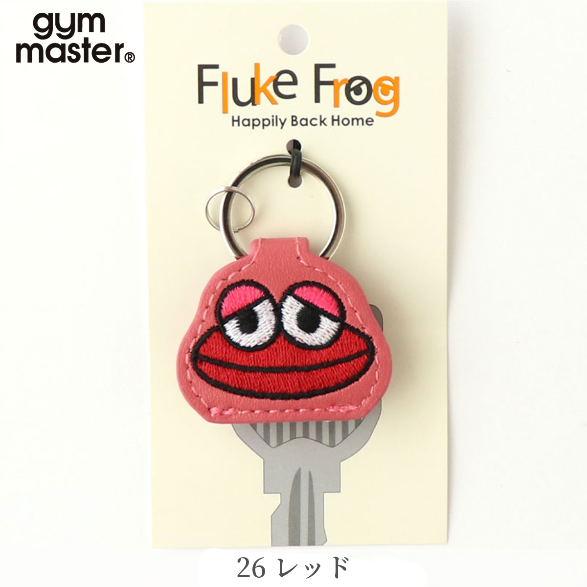 gymmaster/ジムマスター/Fluke Frog/カエルキーカバー/F821654/26レッド