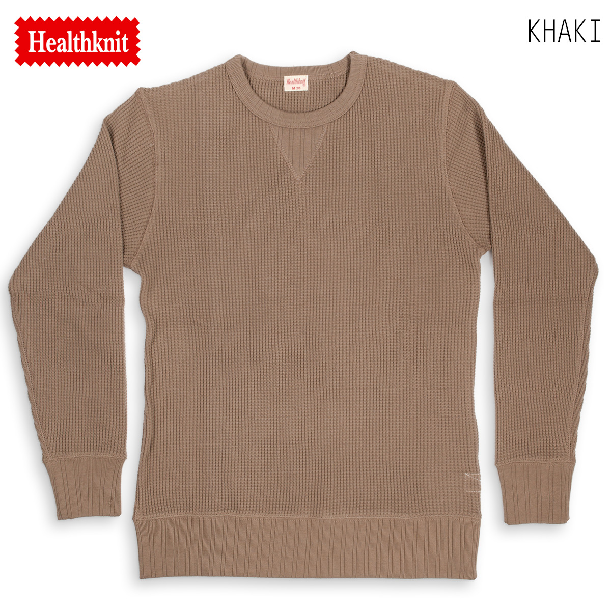 Healthknit（ヘルスニット） ロンT 長袖Tシャツ サーマル ワッフル