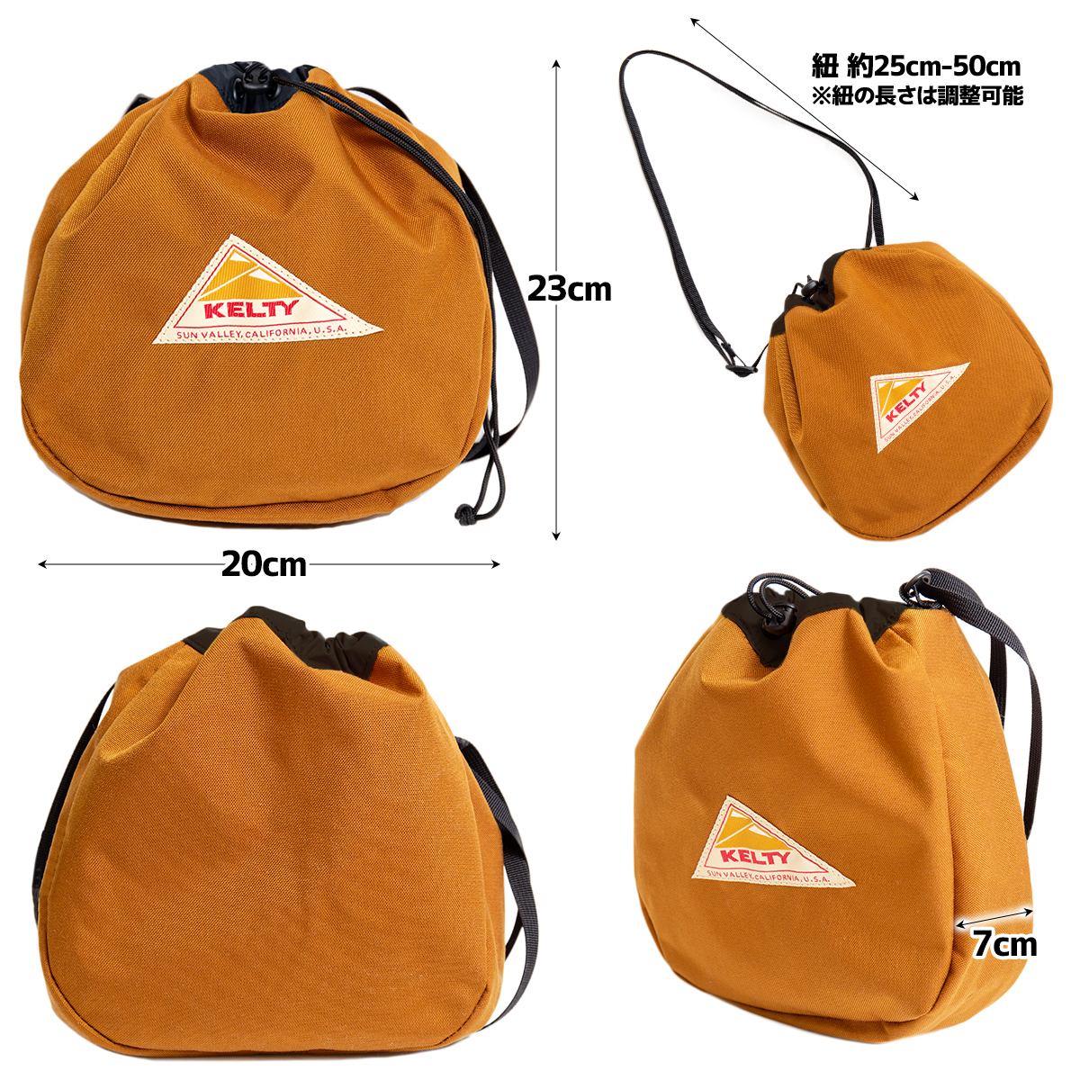 KELTY（ケルティ） 巾着ショルダー ショルダーバッグ ES KINCHAKU