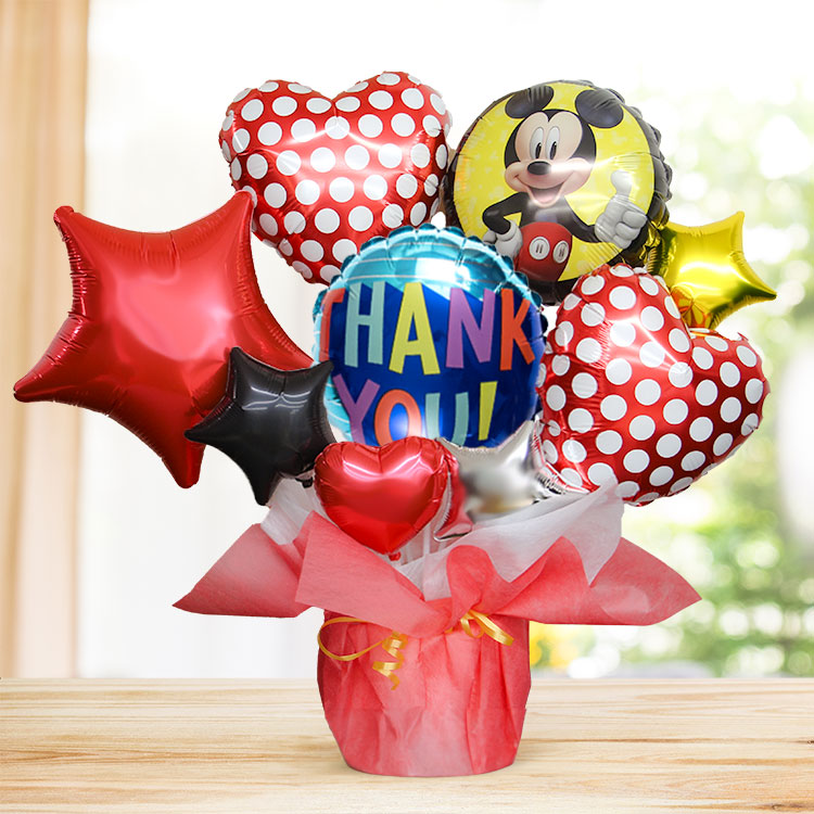バルーンギフト バルーン電報 ディズニー ミッキー 誕生日 結婚式 結婚祝い 開店祝い お祝い 祝電 発表会 おしゃれ 子供 プレゼント 名入れ 2501 | ブランド登録なし | 05