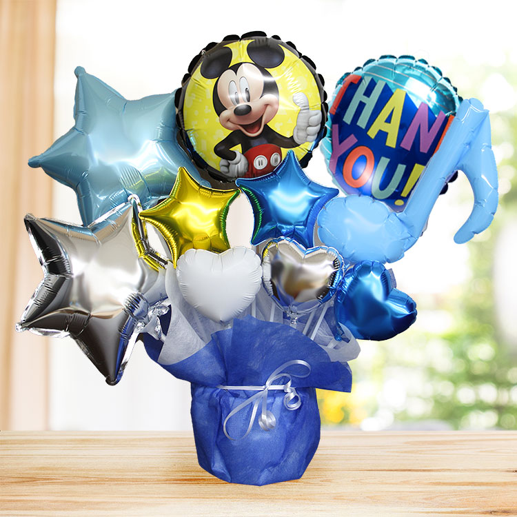 バルーンギフト バルーン電報 ディズニー ミッキー 誕生日 結婚式 結婚祝い 開店祝い お祝い 祝電 発表会 おしゃれ 子供 プレゼント 名入れ 2504 | Disney | 05