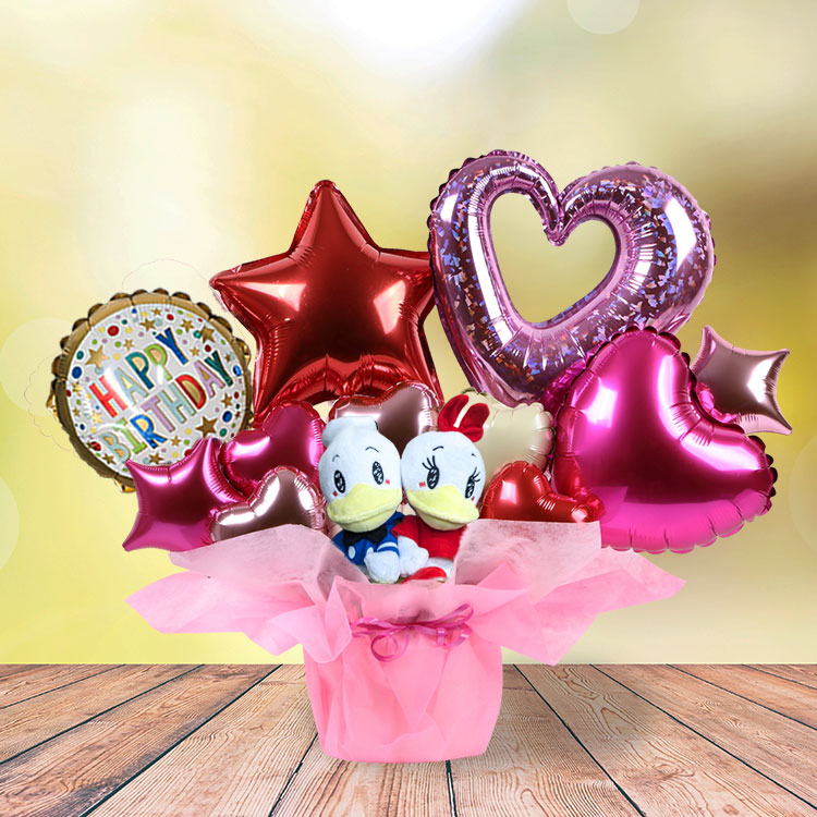 バルーン 電報 ドナルド デイジー ぬいぐるみ電報 バルーンギフト ピンク ディズニー Disney 誕生日 結婚式 開店祝い 発表会 入学式 卒業式 2565 バルーン 電報 ドナルド デイジー ぬいぐるみ電報 バルーンギフト ピンク ディズニー Disney 誕生日 結婚式 開店祝い 発表会 入学式 卒業式 2565