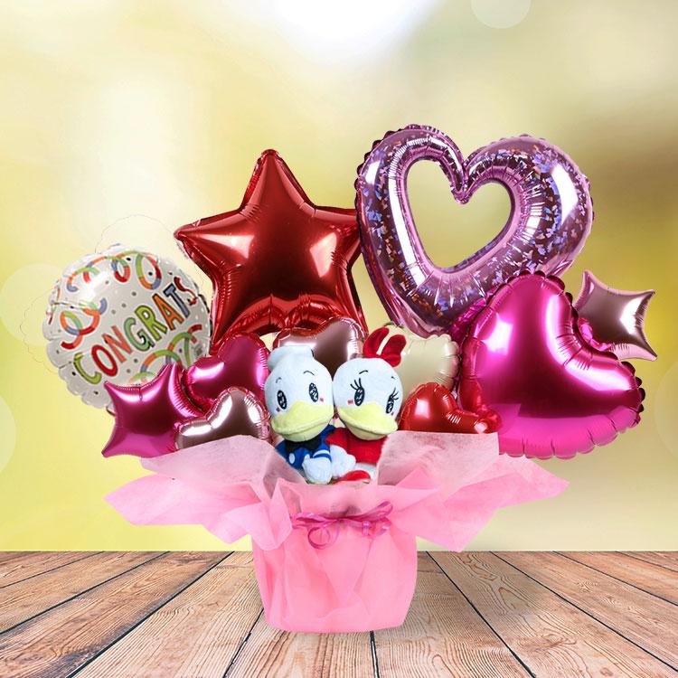 バルーン 電報 ドナルド デイジー ぬいぐるみ電報 バルーンギフト ピンク ディズニー Disney 誕生日 結婚式 開店祝い 発表会 入学式 卒業式 2565 バルーン 電報 ドナルド デイジー ぬいぐるみ電報 バルーンギフト ピンク ディズニー Disney 誕生日 結婚式 開店祝い 発表会 入学式 卒業式 2565