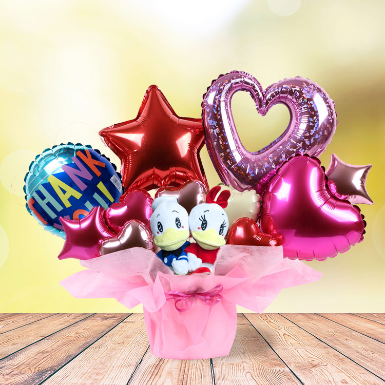 バルーン 電報 ドナルド デイジー ぬいぐるみ電報 バルーンギフト ピンク ディズニー Disney 誕生日 結婚式 開店祝い 発表会 入学式 卒業式 2565 バルーン 電報 ドナルド デイジー ぬいぐるみ電報 バルーンギフト ピンク ディズニー Disney 誕生日 結婚式 開店祝い 発表会 入学式 卒業式 2565