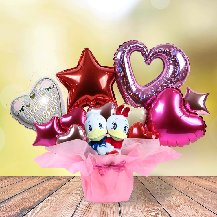 バルーン 電報 ドナルド デイジー ぬいぐるみ電報 バルーンギフト ピンク ディズニー Disney 誕生日 結婚式 開店祝い 発表会 入学式 卒業式 2565 バルーン 電報 ドナルド デイジー ぬいぐるみ電報 バルーンギフト ピンク ディズニー Disney 誕生日 結婚式 開店祝い 発表会 入学式 卒業式 2565
