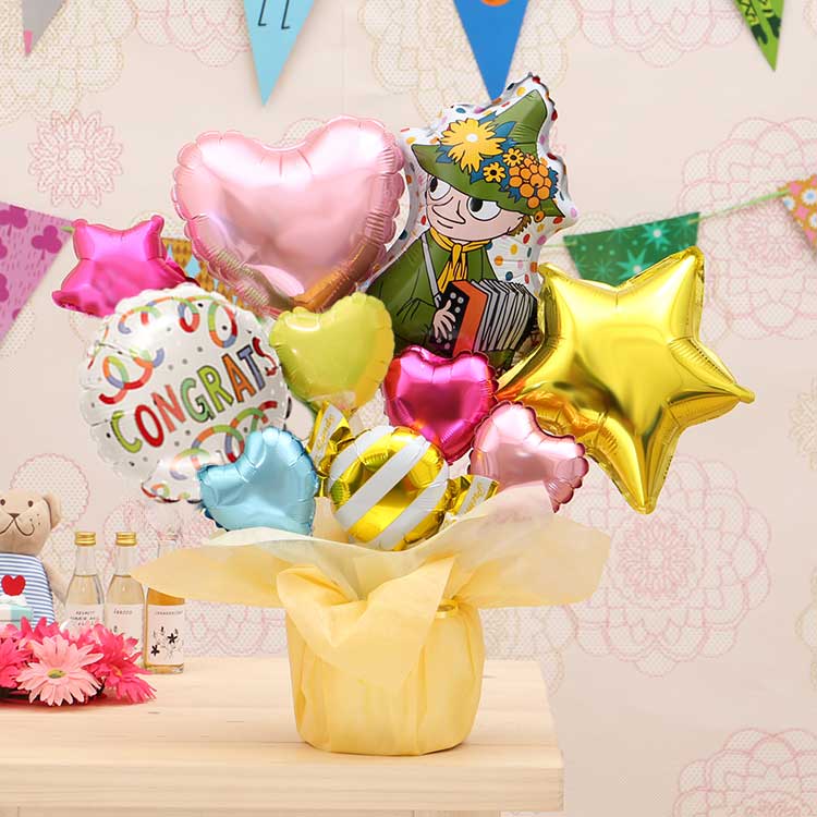 【ののか様】5/24 神奈川 時間指定あり 卓上バルーンバルーンギフト 生誕祭 MOOMIN バルーン電報 スナフキンの卓上バルーンギフト ムーミン