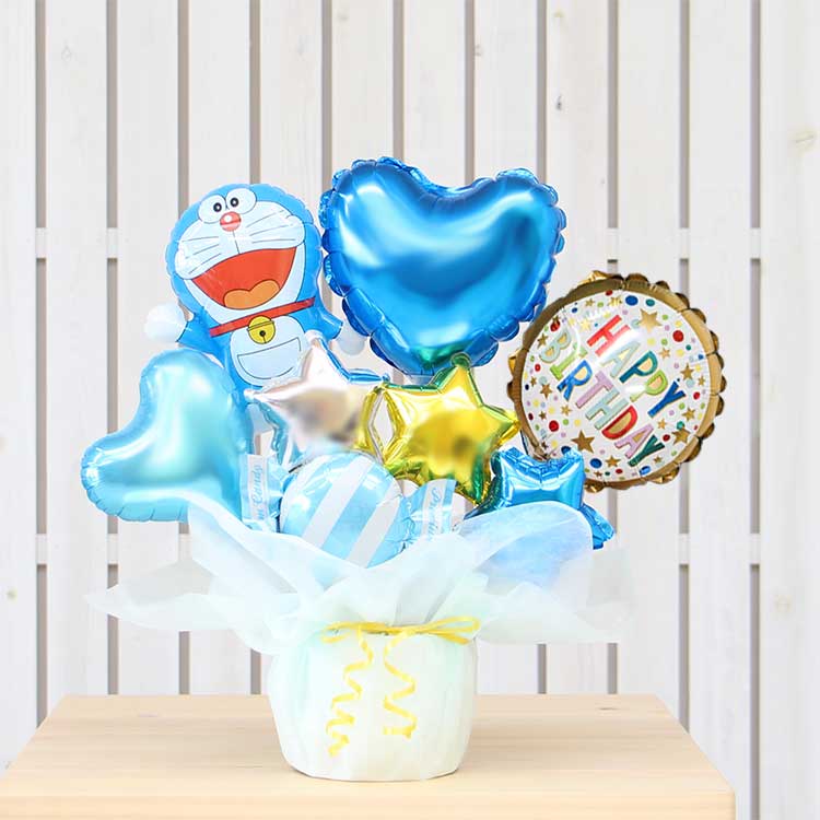 選べる バルーン電報 ドラえもん バルーン 結婚式 誕生日 発表会 出産祝い プレゼント ウェディング バースデー 祝電 バルーンギフト 2611 | ブランド登録なし | 03