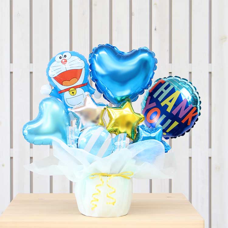 選べる バルーン電報 ドラえもん バルーン 結婚式 誕生日 発表会 出産祝い プレゼント ウェディング バースデー 祝電 バルーンギフト 2611 | ブランド登録なし | 05