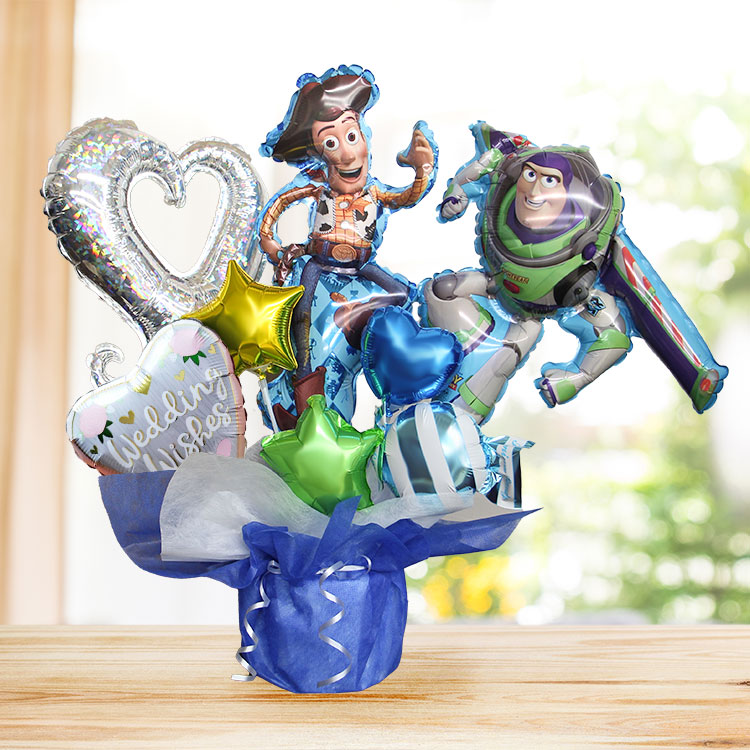 トイストーリー バルーンギフト 名入れ バルーンブーケ 誕生日 バルーン バズ ウッディ ディズニー バズ・ライトイヤー 祝電 ギフト 出産祝い 発表会 入学 | トイ・ストーリー | 04