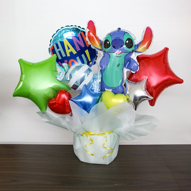 スティッチ バルーンギフト ディズニー バルーン電報 誕生日 結婚式 結婚祝い 開店祝い お祝い 発表会 バースデー プレゼント 名入れ ギフト リロ＆スティッチ | リロ＆スティッチ | 05
