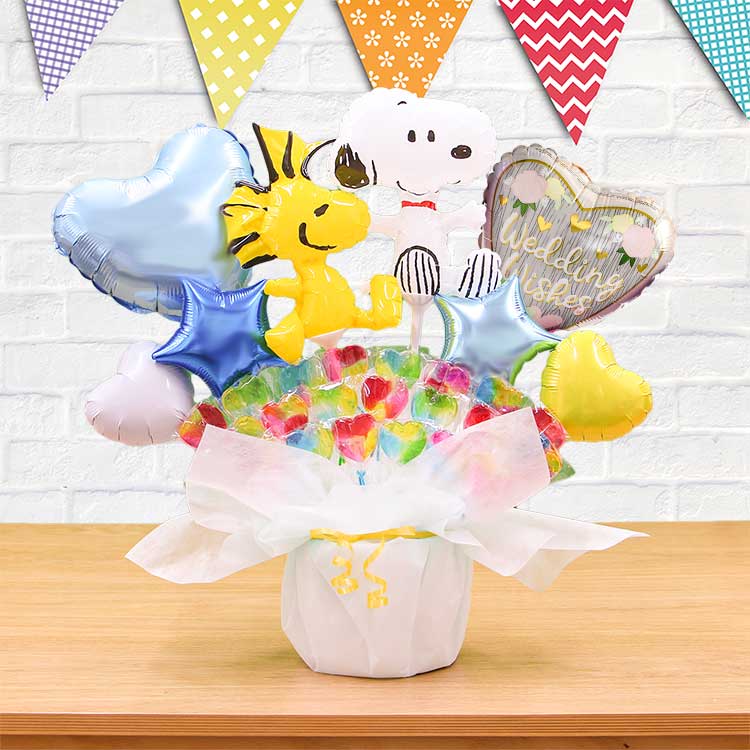 SNOOPY（スヌーピー） ウッドストック キャンディブーケ バルーン電報