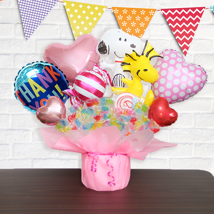 SNOOPY（スヌーピー） キャンディブーケ バルーン電報 結婚式 誕生日
