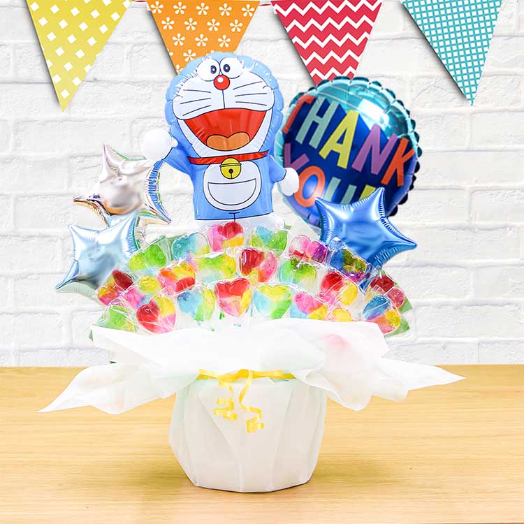 ドラえもん キャンディブーケ バルーン電報 結婚式 誕生日 発表会 出産