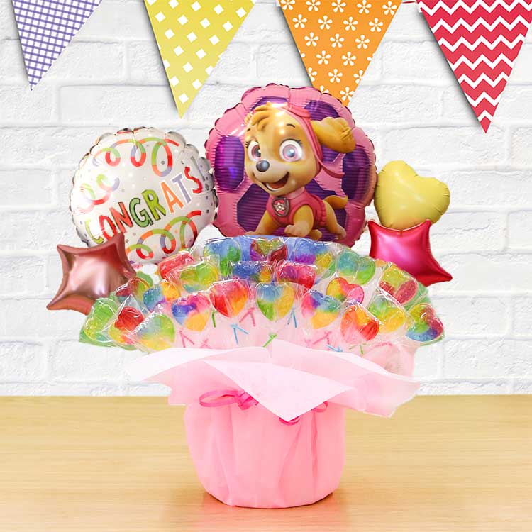 パウ・パトロール スカイ エベレスト キャンディブーケ バルーン 結婚式 誕生日 発表会 出産祝い プレゼント バースデー バルーンギフト 7621 | ブランド登録なし | 02