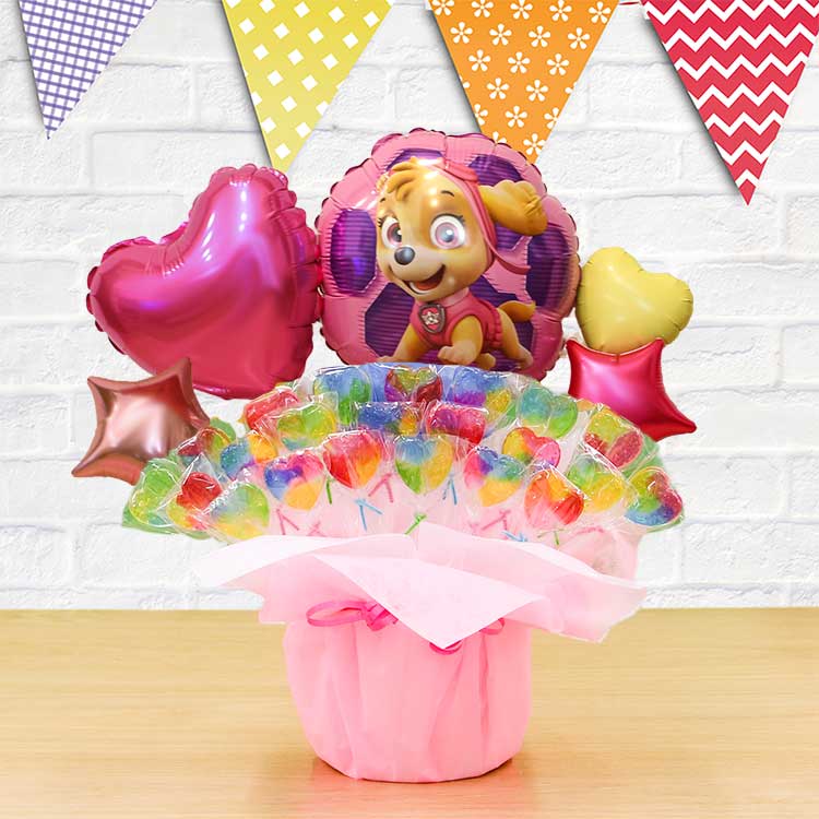パウ・パトロール スカイ エベレスト キャンディブーケ バルーン 結婚式 誕生日 発表会 出産祝い プレゼント バースデー バルーンギフト 7621 | ブランド登録なし | 01