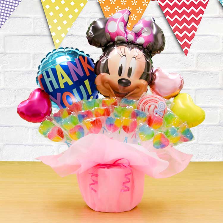 Disney ミニー キャンディブーケ 豪華 バルーン電報 誕生日 結婚式 