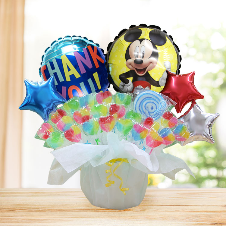 Disney（ディズニー） ミッキー キャンディブーケ 豪華 バルーン電報