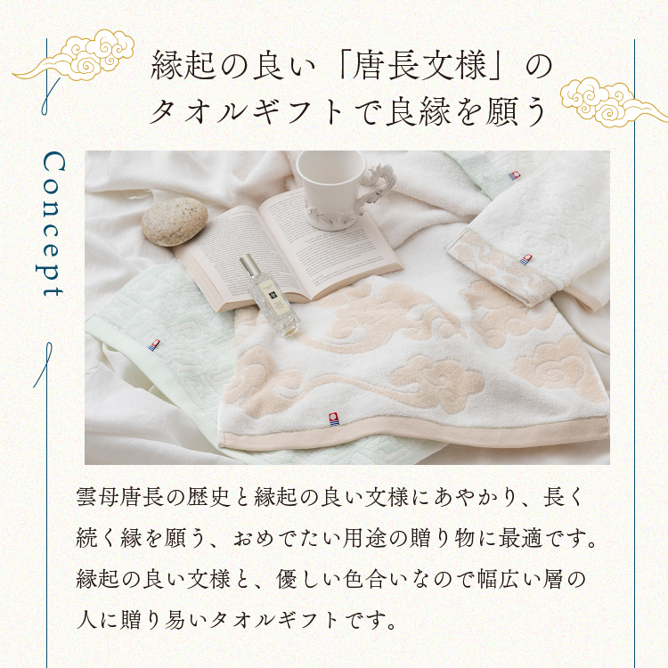 今治タオル（imabari towel） 今治謹製 雲母唐長 タオルギフト 木