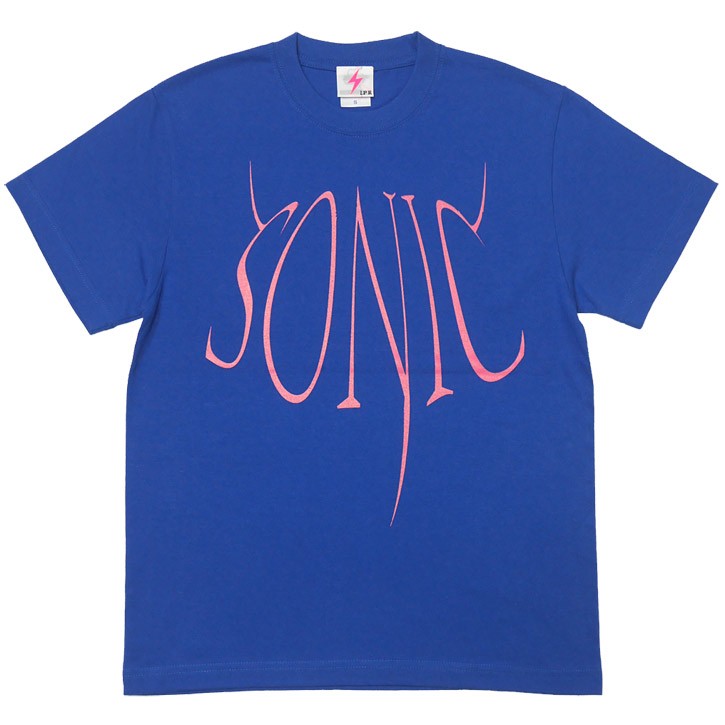 SONIC(ソニック) Tシャツ (ロイヤルブルー)-G- 半袖 ロックTシャツ ROCKNROLL 音速の 音楽 バンドT フェス ライブ 青色 | メンズセレクト | 01