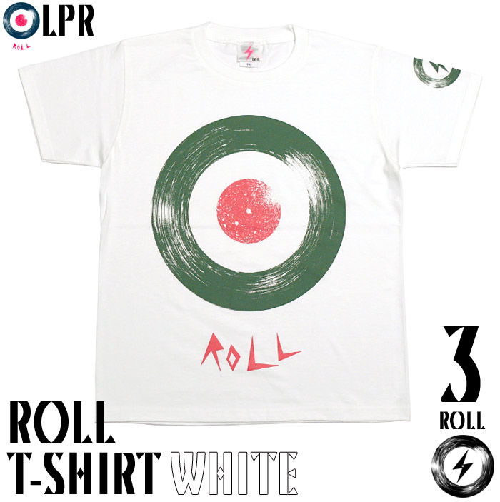 ロックTシャツ / ROLL ( ロール ) Tシャツ ( ホワイト ) -G- モッズ ROCK ...