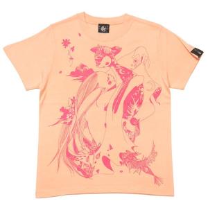 バンビガール Tシャツ (アプリコット) -G- 半袖 杏色 ばんび 子鹿 アニマル おしゃれ 可愛...