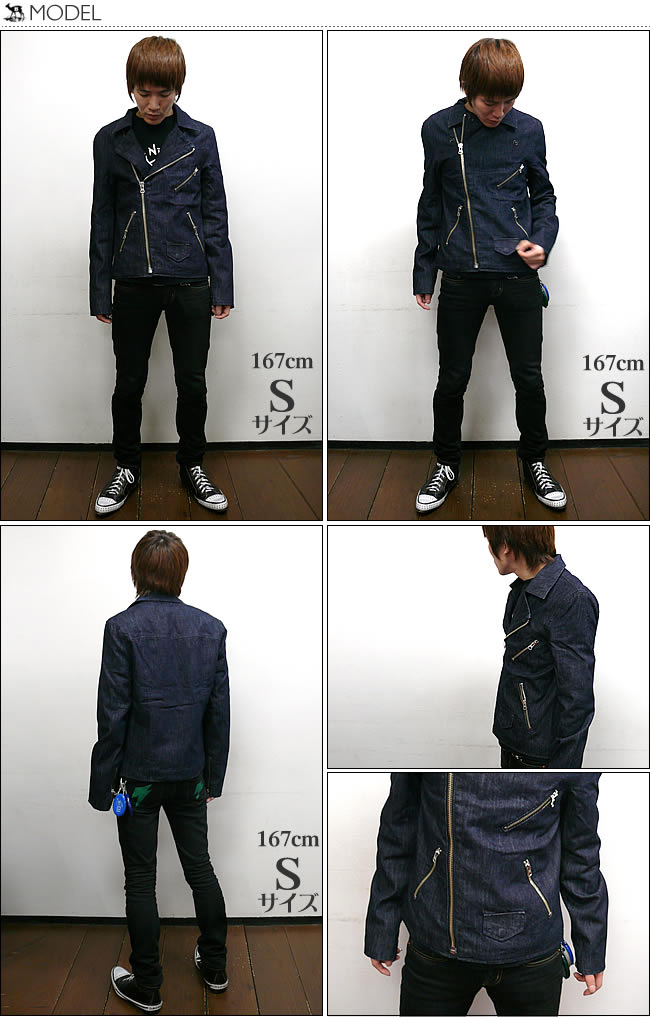DAMIEN denim riders jacket デニムライダースジャケット【Levi's