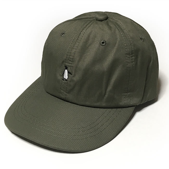 ペンギン刺繍 ベースボールキャップ (カーキ) -F- CAP BBキャップ 帽子 ぼうし ペンギン アニマル 動物柄 かわいい カジュアル | メンズセレクト | 01