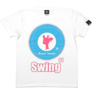 Swing 60 Tシャツ (ホワイト×ブルー) -Z- 半袖 バンビロゴt こじか モッズ MOD...
