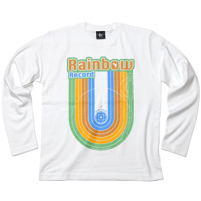 Rainbow Record (レインボーレコード) ロングスリーブTシャツ -G- 虹 ロゴ ロン...