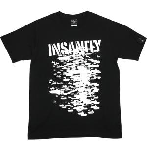 INSANITY Tシャツ (ブラック) -F- 半袖 黒色 パンクロックTシャツ PUNKROCK...