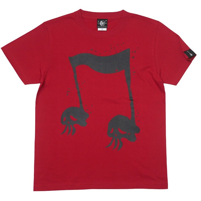 スカルオンプ２ Tシャツ (レッド) -G- 赤色 ドクロ ROCKNROLL ロックTシャツ アメ...