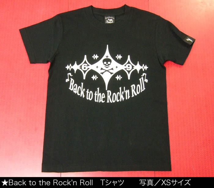 Back to the Rock'n Roll『スカル69』Tシャツ (ブラック) -F- 半袖 黒色 骸骨 ドクロ スカルTシャツ パンク ロックンロール｜bambi｜02