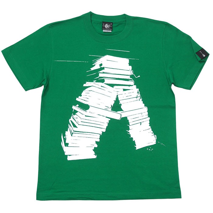 anonymity Tシャツ (グリーン) -G- 半袖 緑色 Book 本 小説 グラフィックプリ...
