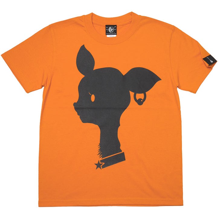 Bambi Mark Tシャツ (オレンジ) -G- 半袖 橙色 バンビ ばんび 子鹿 かわいいロゴ...