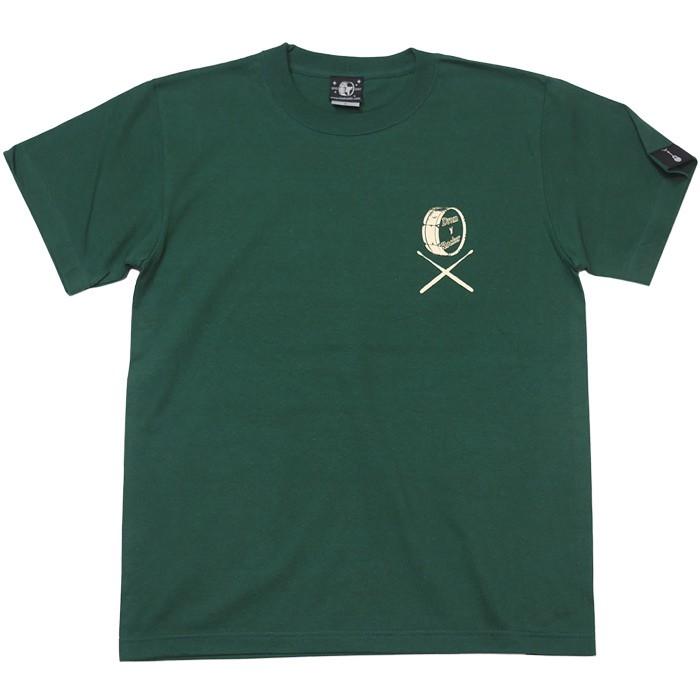 ロックTシャツ / DR3 (ドラムロッカー3) Tシャツ (アイビーグリーン) -G- 半袖 緑色 ドラム ドラマー バンド ロックンロール｜bambi｜08