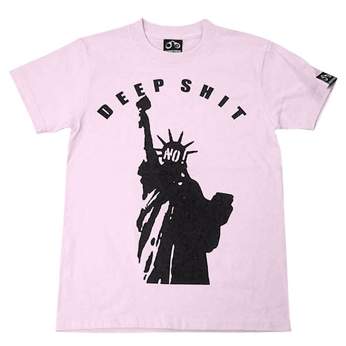 Deep Shit　Tシャツ -G- 半袖 ブラック ライトピンク 自由の女神 PUNKROCK パンクロックTEE USA アメリカ ストリート かっこいい | メンズセレクト | 02