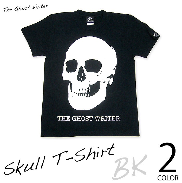 スカル Tシャツ ( ブラック＆ホワイト )-G- 黒白色 ロックTシャツ ROCKNROLL ライ...