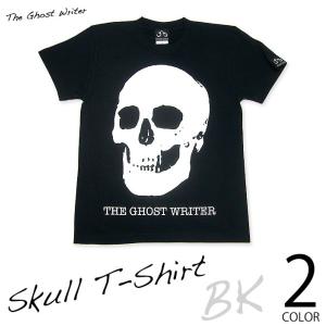 スカル Tシャツ ( ブラック＆ホワイト )-G- 半袖 黒白色 ドクロ 骸骨 ロックTシャツ RO...