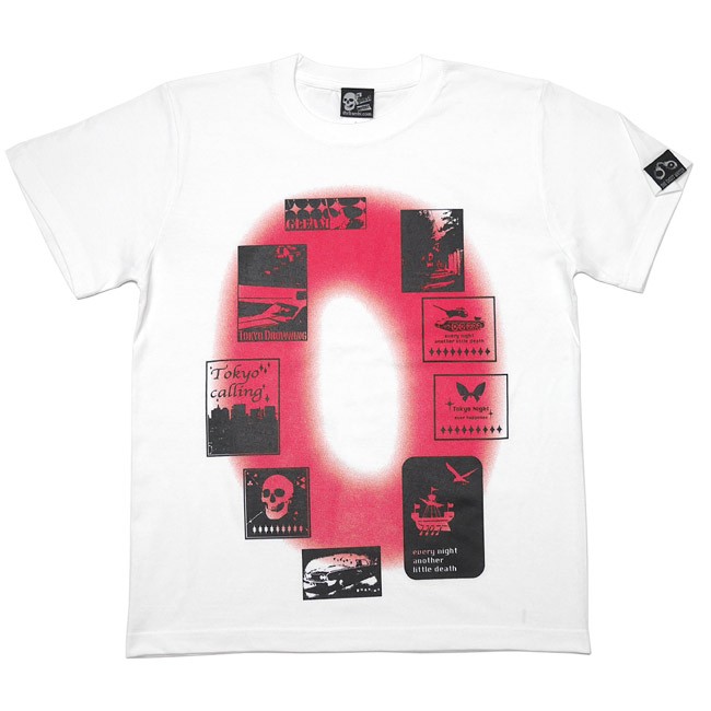 Gleam 0(ゼロ) Tシャツ ( ホワイト ) -G- 半袖 白T ロックTシャツ ストリート グラフィックデザイン おしゃれ 大きいサイズ｜bambi｜02