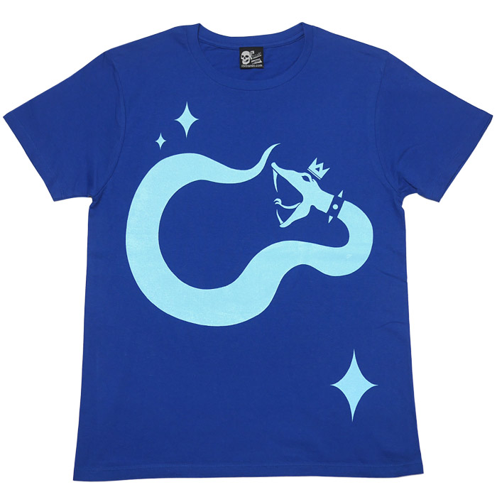 ロイヤルスネイク ライトTシャツ (ロイヤルブルー) -F- 半袖 青色 カットソー へび ヘビ 蛇...