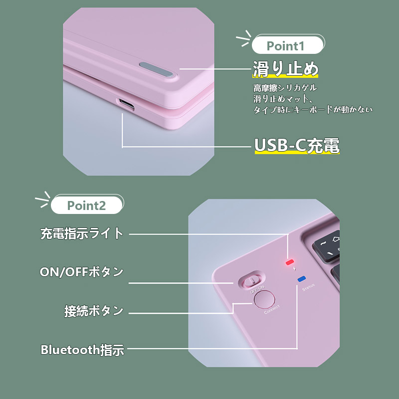 ワイヤレスキーボード 折りたたみ式 Bluetooth対応 Amazon.co.jp: 新型 折りたたみ式 Bluetoothキーボード 超軽量