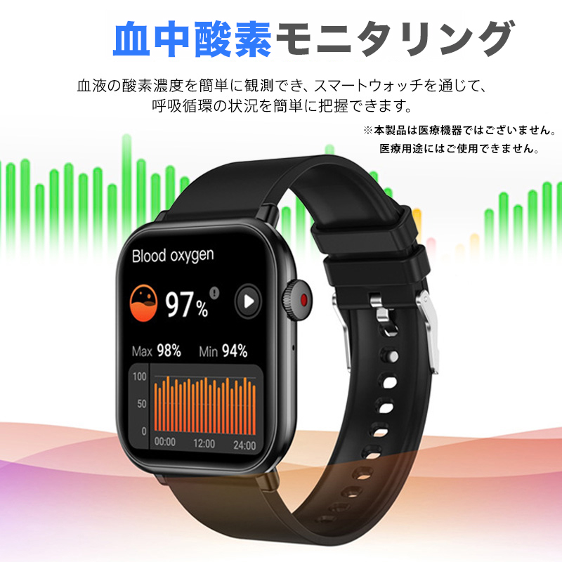 驚きの値段】 スマートウォッチ 1.96インチ大画面 Bluetooth5.2 大容量