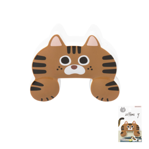 サンスター文具 ダイカット JITTOME ジットメ クロ ミケ シロ ハチワレ