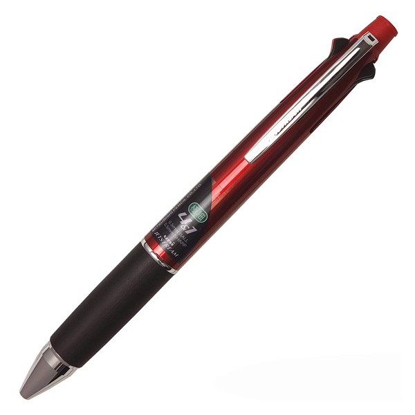 uni ジェットストリーム 多機能ペン 4&1 油性ボールペン：黒、赤、青