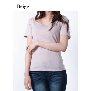 【婦人】レディースTシャツ 合わせやすい 柔らか素材のTシャツ.綿100％ M.L.LL